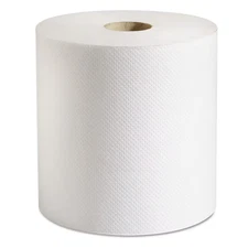 100% Recycled Hardwound Roll Paper Towels 7 7/8 X 800 Ft White (6 Rolls per Cart