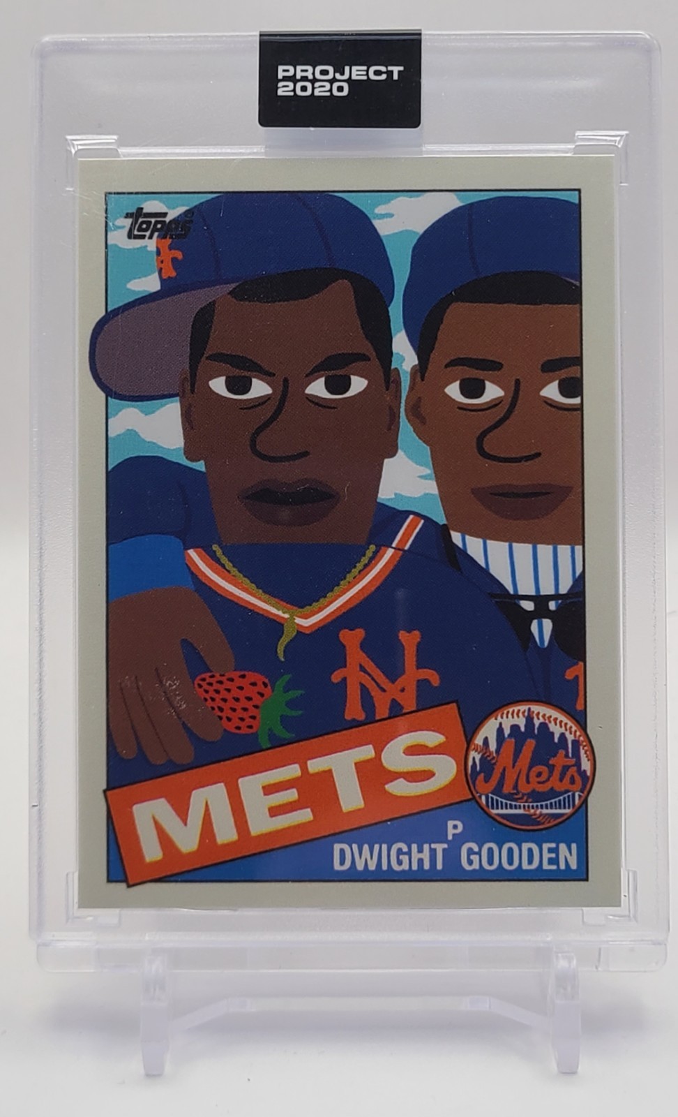 2020 TOPPS PROJECT 2020 #203 DWIGHT GOODEN - NEW YORK METS - KEITH SHORE