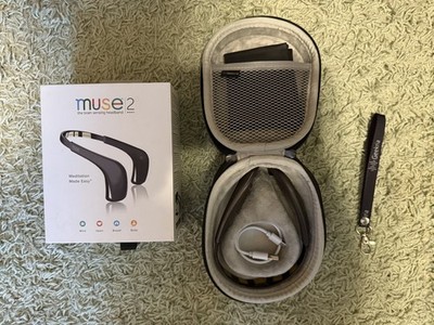 Muse 2 The Brain Sensing Headband Meditation Made Easy - GRAY w Case