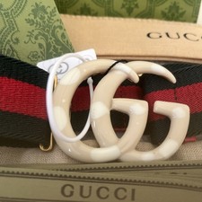 Gucci Belt Web Green and Red Interlocking G Classic Size 30/80cm