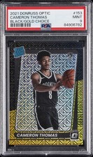 2021 PANINI DONRUSS OPTIC BLACK/GOLD CHOICE #153 CAMERON THOMAS 3/8 PSA 9