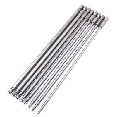 Reliable Screwdriver Bits for Precise Screw Unscrewing T8T40 Hex Shank 7 78In