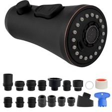 Hibbent Pull Down Kitchen Faucet Head Replacement with 15 Oil Rubbed Bronze