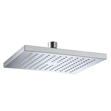 Bristan Shower Head Square Swivel Tilt Drench Chrome Rain Spray Modern 200 mm