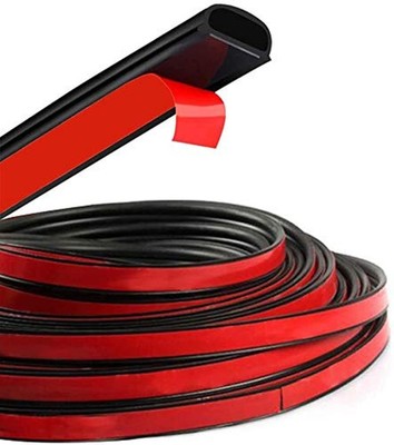 HOTSYSTEM D-Shape Door Rubber Seal Strip 26.25feet, Black 