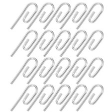  Lot de 50 crochets de rideaux en métal robustes pour rideaux plissés, pour