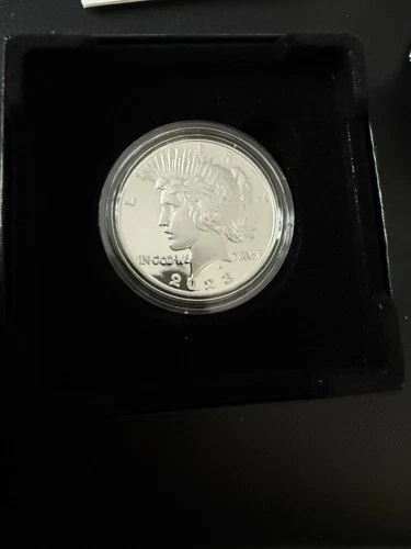 2023 S US MINT PROOF PEACE SILVER DOLLAR WITH MINT BOX AND COA