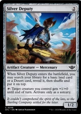 Silver Deputy Non-Foil Outlaws of Thunder Junction 248 NM MTG