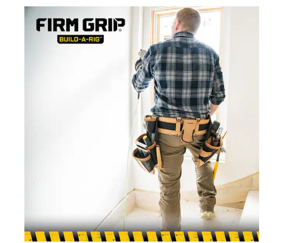 FIRM GRIP Build-A-Rig Padded Leather Tool Belt Size Large/XLarge