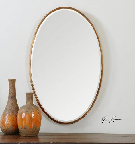 Herleva - 27.88 inch Oval Mirror Mirrors Uttermost 12894 - Picture 2 of 7