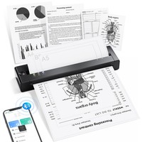Thermal Mini Portable Wireless Inkless Compact Mobile Printer A4 - A28U