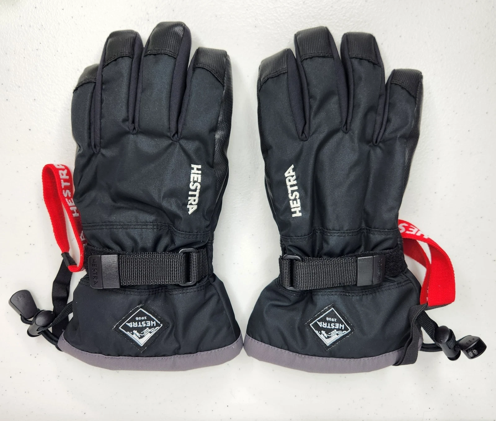 Hestra Gauntlet Czone Jr Kids Waterproof Windproof Gloves, Black Size 6