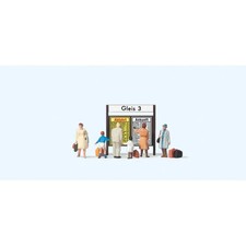 Preiser Spur N 79145 Figuren Männer Figuren Bahnhof 1,1 cm Neu OVP