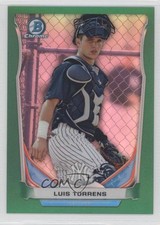 2014 Bowman Draft Top Prospects Chrome Green Refractor 16/150 Luis Torrens w1w