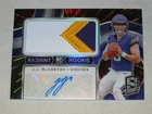 2024 Panini Spectra Radiant Rookie Hyper PATCH Auto RPA JJ McCarthy RC 03/60