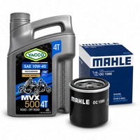 4 L Yacco ÖL 10W40 Mahle ÖLfilter FüR Honda CB CBF CBR GL NC NT NTV Kawasaki Tri