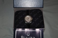 Bulova Marine Star 96R27 Women s Watch 24 Diamonds, White Mother-of-Pearl Dial