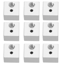 10 Pcs Print Heating Block 3d Printer Hotend Aluminum Accessories