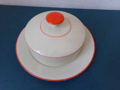 Butterdose Porzellan Kahla Schaub-Weber Art deco unbenützt