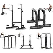 Uimoso Dip Bar Dip Stand Station 800/500/440 lbs Adjustable Height for Strength