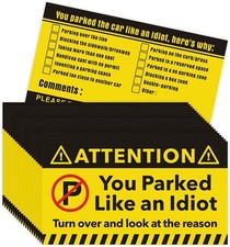 160 Piece Bad Parking Cards - Stickers with Multi Violation Reasons - 3.5 x 2 In