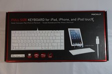 Macally IKEYlt Fullsize Keyboard for iPad, iPhone, and iPod Touch With Stand