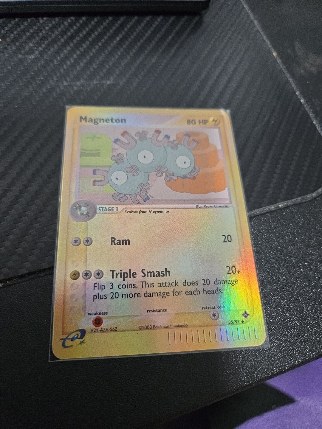 NM/M! Magneton 35/97 Pokemon EX Dragon Uncommon Reverse Holo Pokemon Card