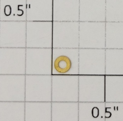 #ad S Helper 006 YB101 24 5 32quot; x 1 16quot; Brass Truck Washer $1.10