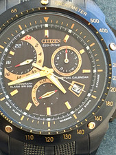 Imagen de Citizen Eco-Drive Chronograph Alarm Perpetual Calendar 47mm Black WR200