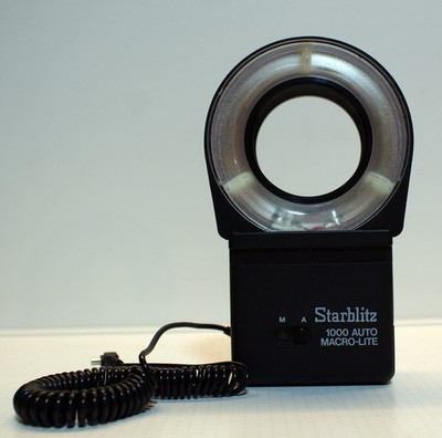 MACRO RINGBLITZ Rund-Blitzgerät 54-52-49 mm Außengewind Adapter Kabel 1000 Makro