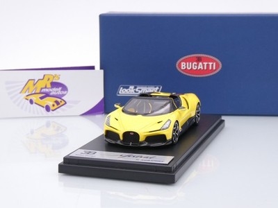 Look Smart LS544B # Bugatti W16 Mistral Cabriolet Baujahr 2023 '' gelb '' 1:43 NEU