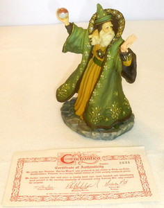 Enchantica Fantazar Spring Wizard Figure EN2016 COA #2631 Box in rough shape