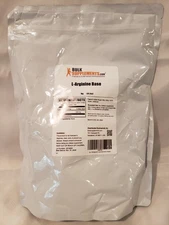 PURE L-ARGININE BASE POWDER by BULK SUPPLEMENTS - 2.2 POUND BAG (1kg)