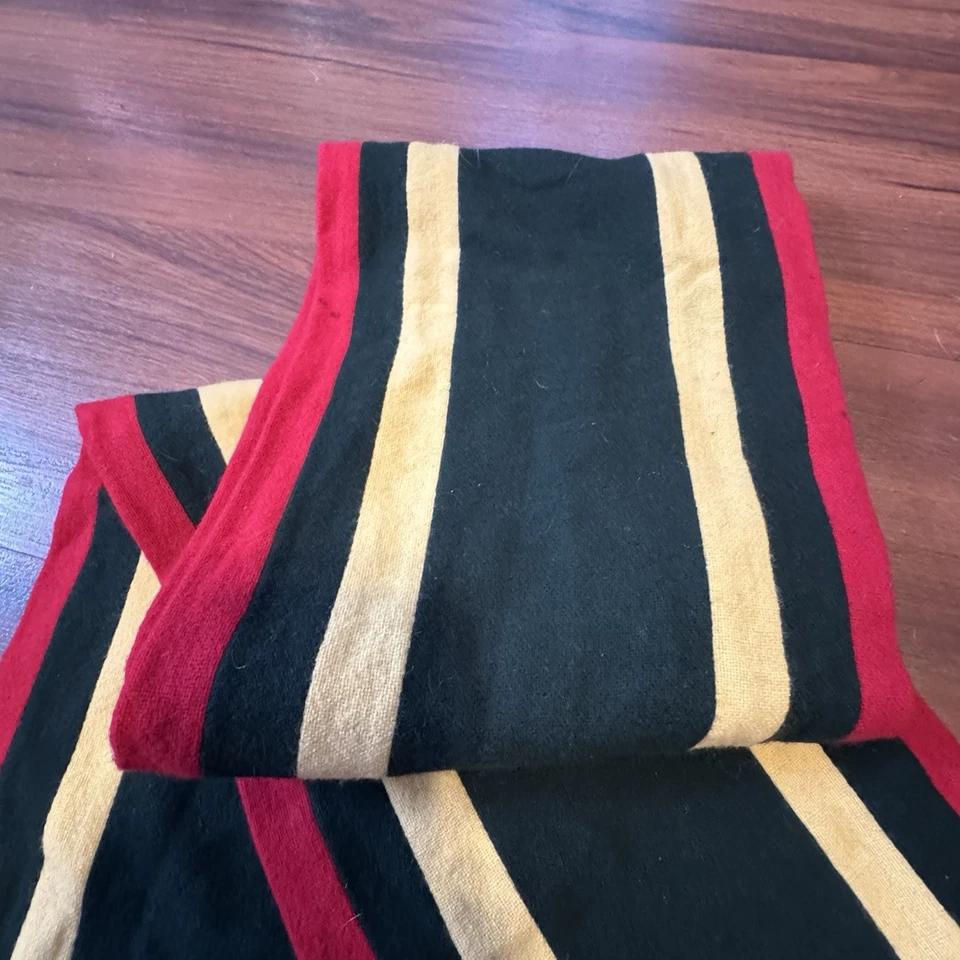 Vintage años 70 J. Press Silliman College YALE Lana Bufanda Rayas EE. UU. Foto 3 de 4