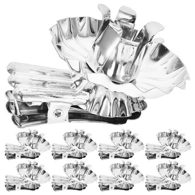  36 Pcs Kerzenständer Clips Kerzenhalter Silberkerzenhalter Metallhalter