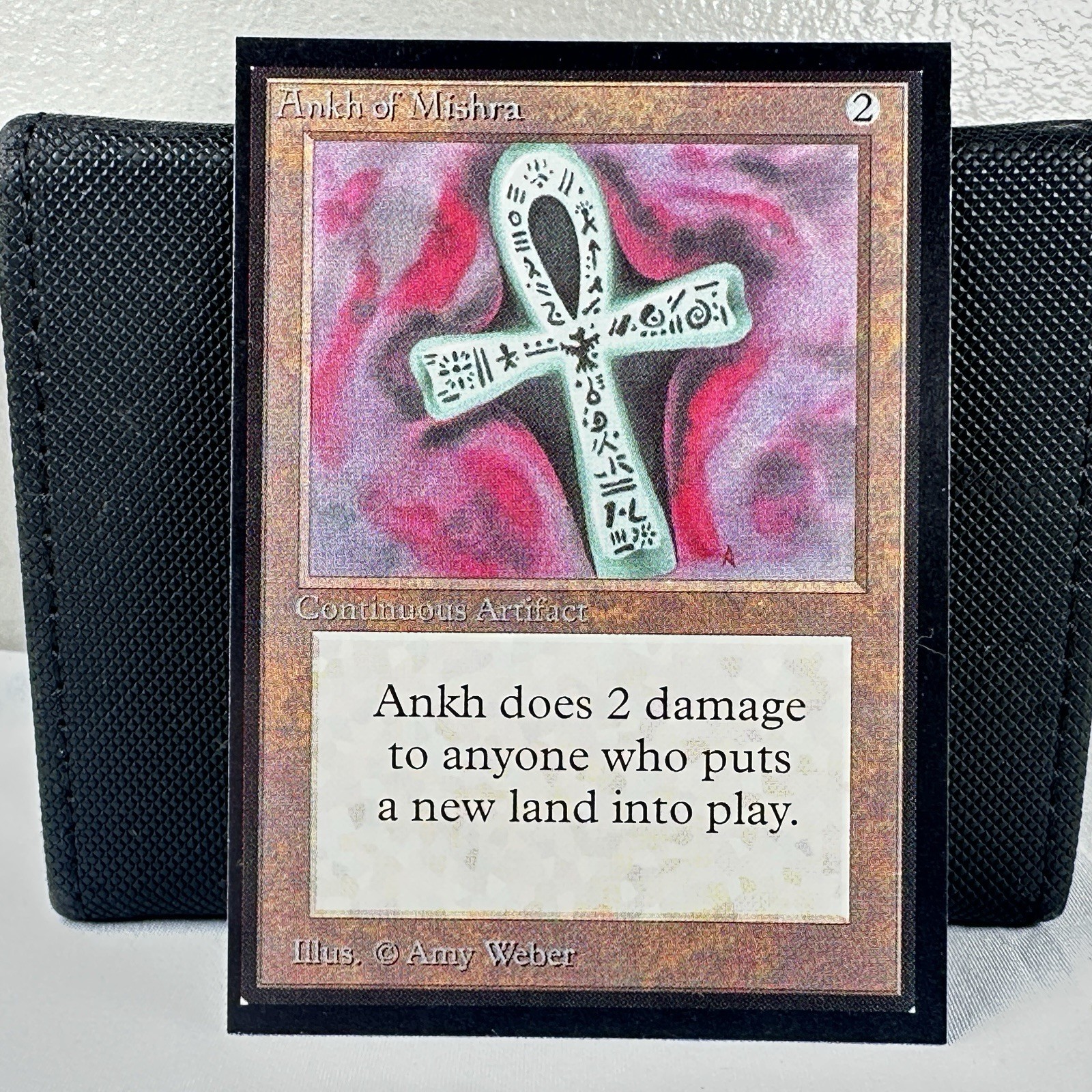 1993 ANKH OF MISHRA Magic the Gathering Collector's Edition CE MTG Sharp Corners