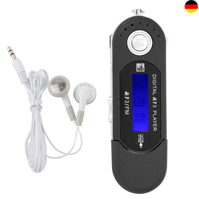 Digitaler MP3 Player MP3-USB-Player mit LCD-Bildschirm & 32 GB Micro SD FM-Radio