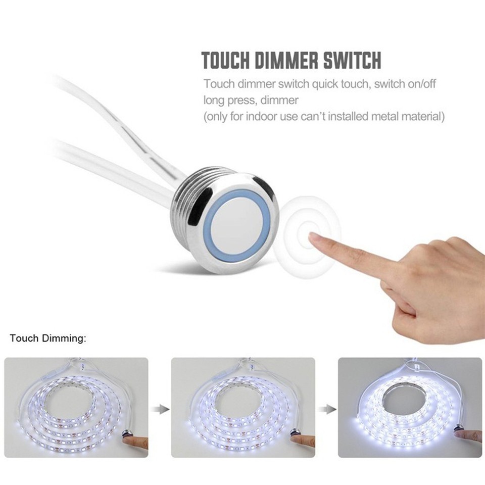 Dim Light Sensor Seamless Design LED Dimmer Touch Sensor for Precise Dimming of 12V ...