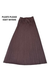 PLEATS PLEASE ISSEY MIYAKE Women's Pleated Long Skirt Stylish  EL BFB