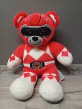 Red Mighty Morphin Power Rangers Build A Bear Plush Stuffed Animal 15"