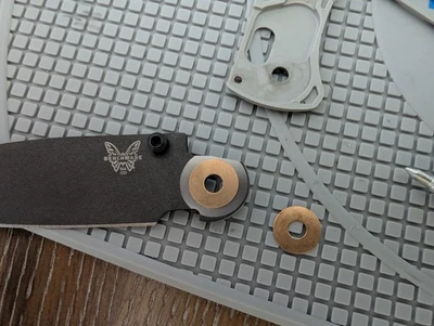 Oversized Phosphorus Bronze Washers (2 Pieces) Benchmade Bugout, Mini Bugout,...