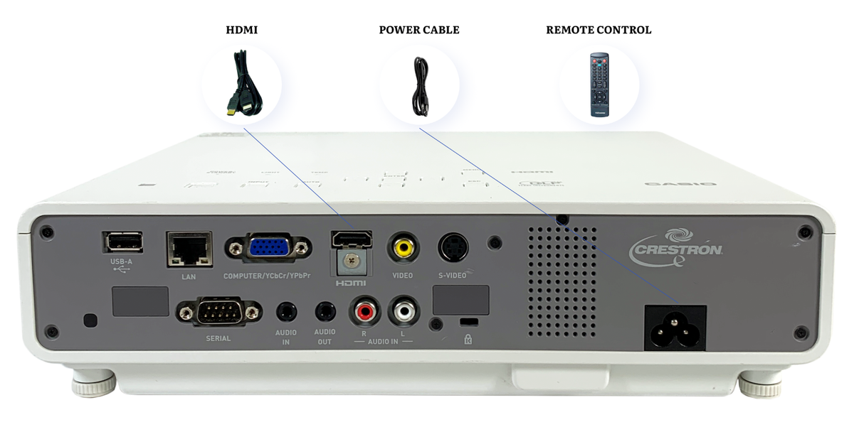Casio XJ-M245 DLP Projector Laser/LED Hybrid 2500 Lumens 2160p + 1
