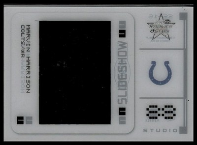 2004 Leaf Rookies & Stars #SS-16 Marvin Harrison Slideshow Silver Studio #/750