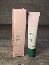 NIB Glossier Rose Balm Dotcom Lip Balm and Skin Salve Full Sz 0.5 oz/15ml