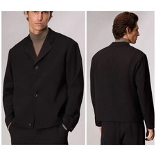 New Rag  Bone 698 Anton Blazer Pinstripe In Black Size: 38