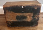 Large Antique Wood Storage Box W Brass Inlay 12” X 9” X 6” Rounded Top Loved — photo 9