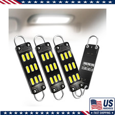 4-pack 561 Led Car Interior Dome Light Bulb 44mm White Rigid Loop Festoon