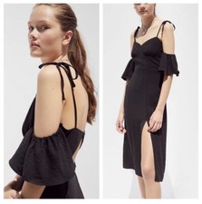 URBAN OUTFITTERS ☆ Boardwalk Cold Shoulder Midi Dress ☆ Size Small ☆ NWT $79.00