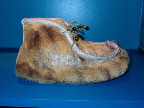 Antique Native American Mukluk Shoes Early 20th Century Unworn Pointed Toe - Picture 3 of 8