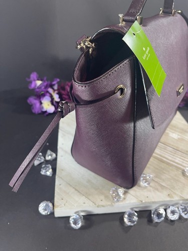 Kate Spade Lilah Shoulder Bag Laurel Way Career Satchel Purse Handbag Leather - Picture 3 of 16